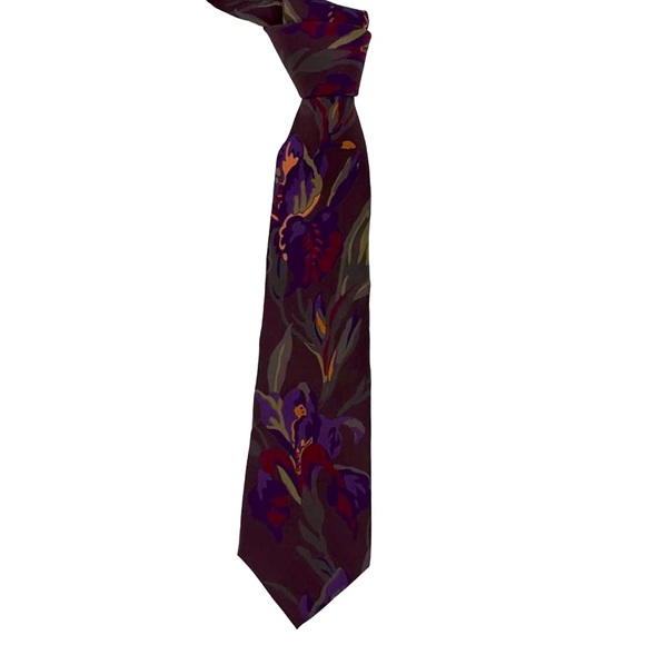 New RALPH LAUREN PURPLE LABEL Men  100% Silk  Tie Made In  Italy - Picture 1 of 5